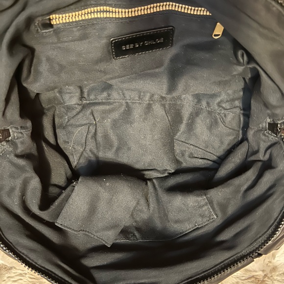 SEE BY CHLOE Black Puffer Joyrider Handbag - Picture 9 of 11